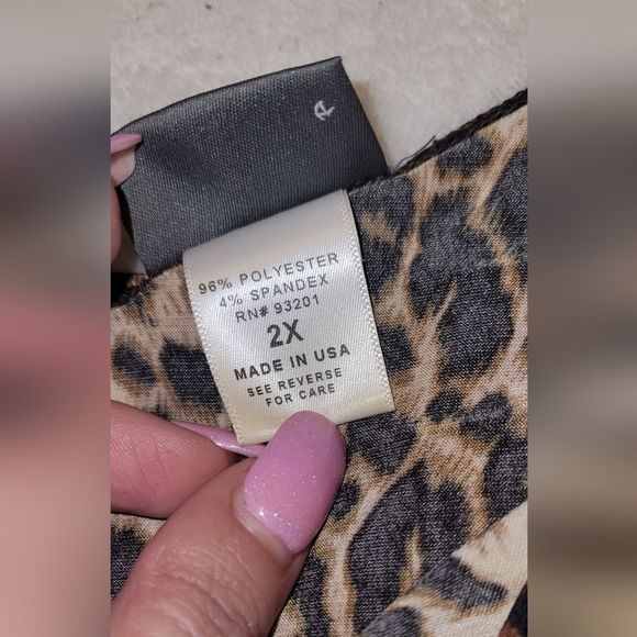 Plus Size 2X Animal print sexy dress. Used a few times excellent condition 👌 - Picture 4 of 5